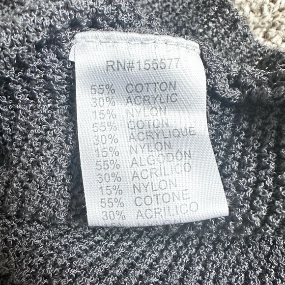 Carly Jean Los Angeles Grey Oversized Dolman Sleeve Sweater Size S/M - Picture 7 of 11